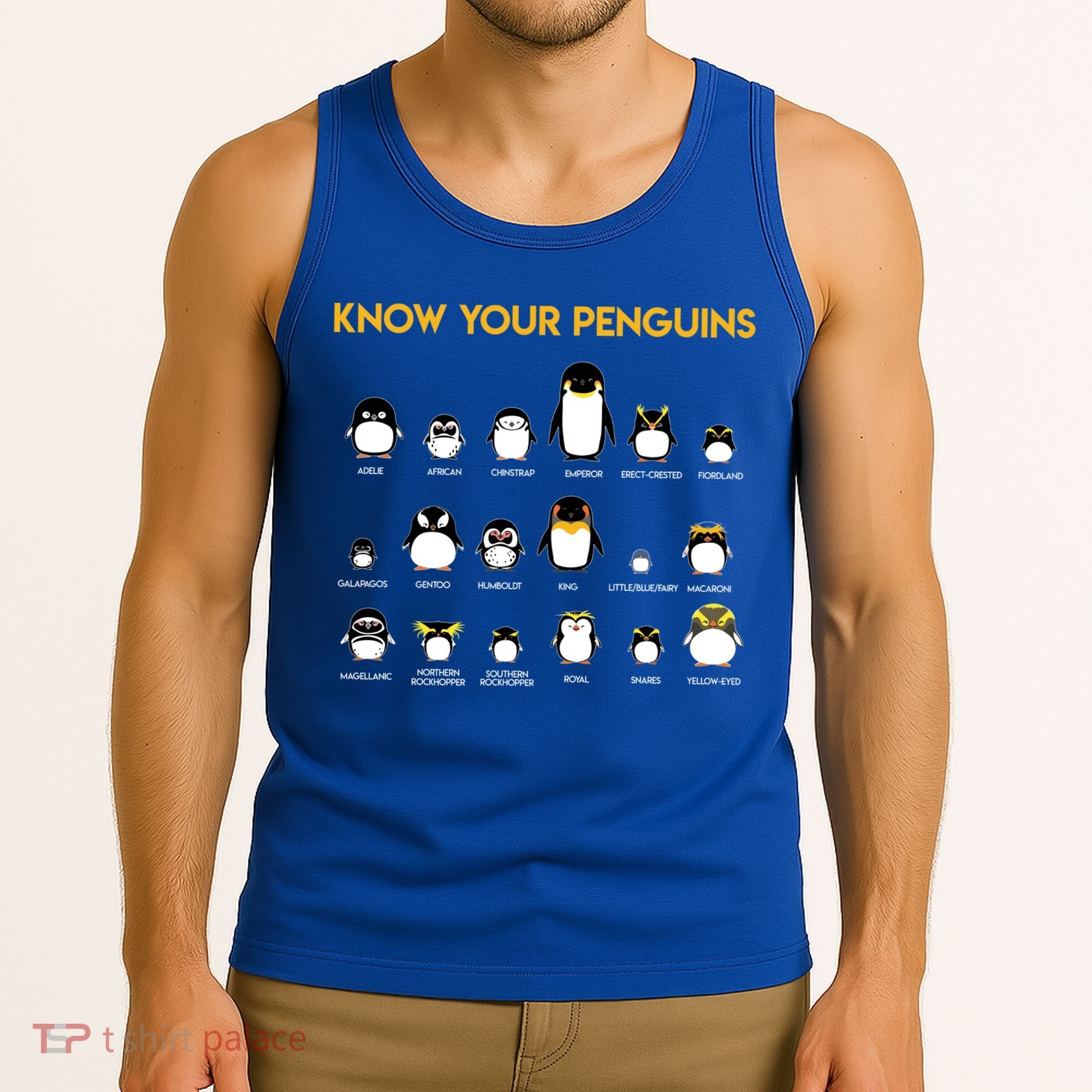 Penguin Species Know Your Penguins Gift Tank Top