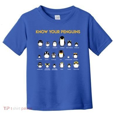 Penguin Species Know Your Penguins Gift Toddler T-Shirt