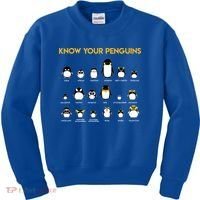 Penguin Species Know Your Penguins Gift Kids Sweatshirt thumb 0