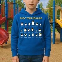 Penguin Species Know Your Penguins Gift Kids Hoodie thumb 2