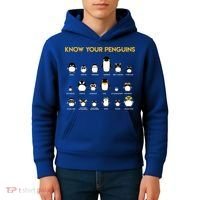 Penguin Species Know Your Penguins Gift Kids Hoodie thumb 4