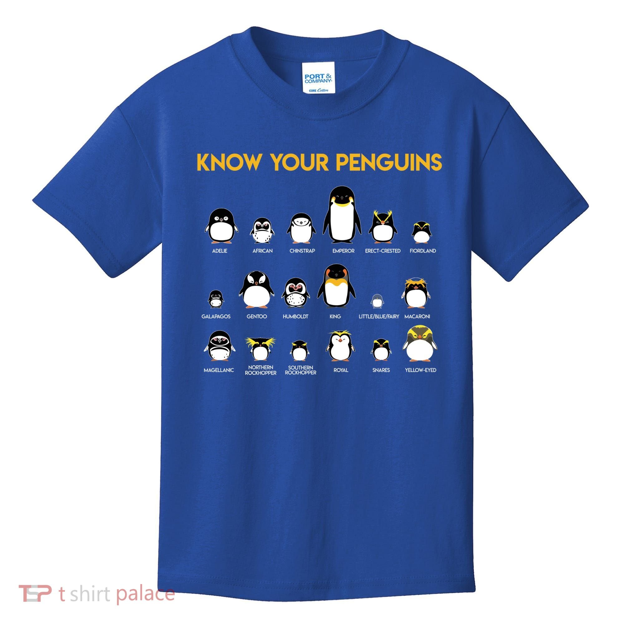 Penguin Species Know Your Penguins Gift Kids T-Shirt