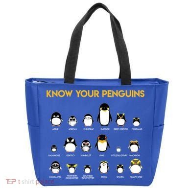 Penguin Species Know Your Penguins Gift Tote Bag