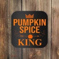 Pumpkin spice King Coffee Lover halloween & Thanksgiving Coaster thumb 0