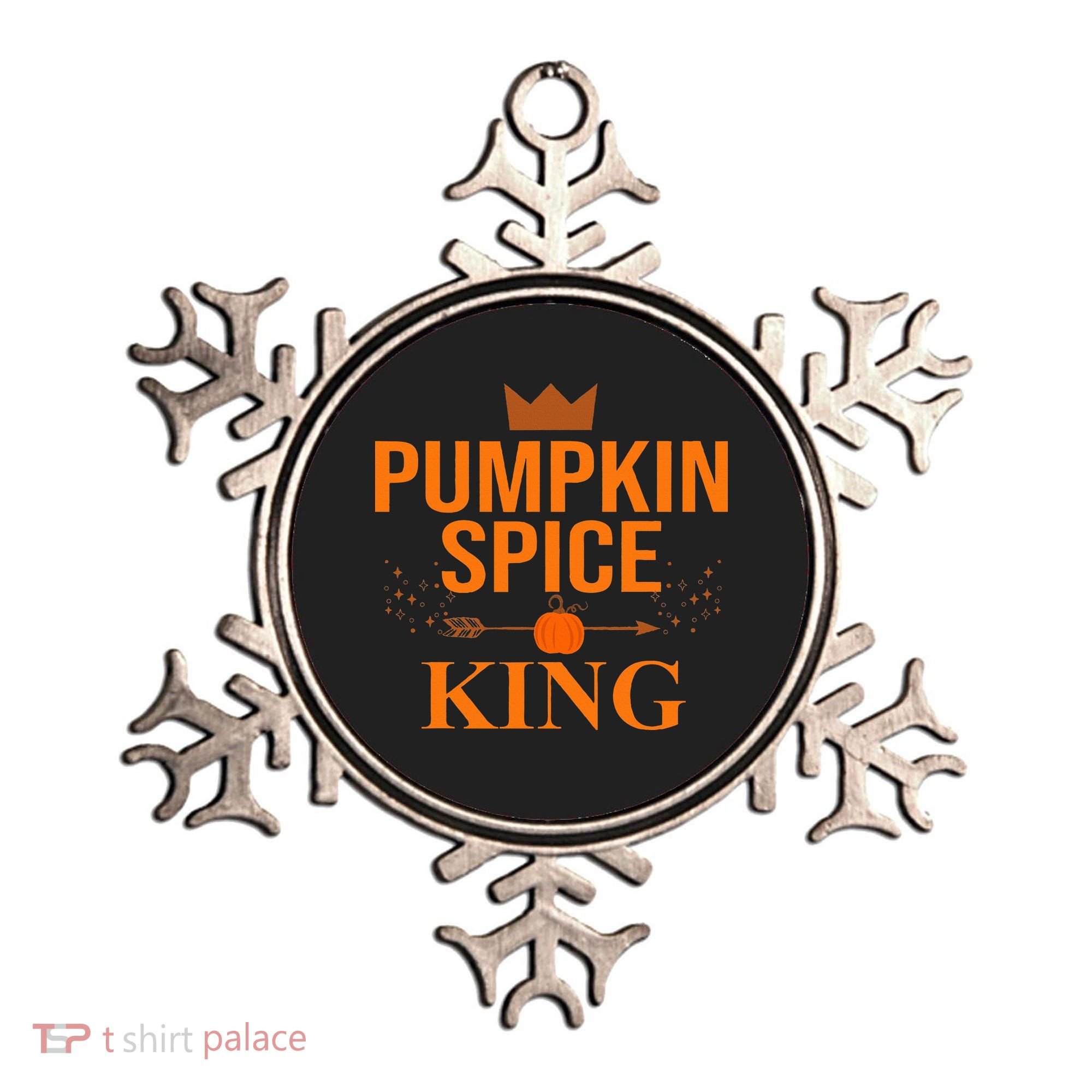 Pumpkin spice King Coffee Lover halloween & Thanksgiving Ornament