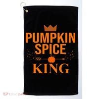 Pumpkin spice King Coffee Lover halloween & Thanksgiving Golf Towel thumb 0