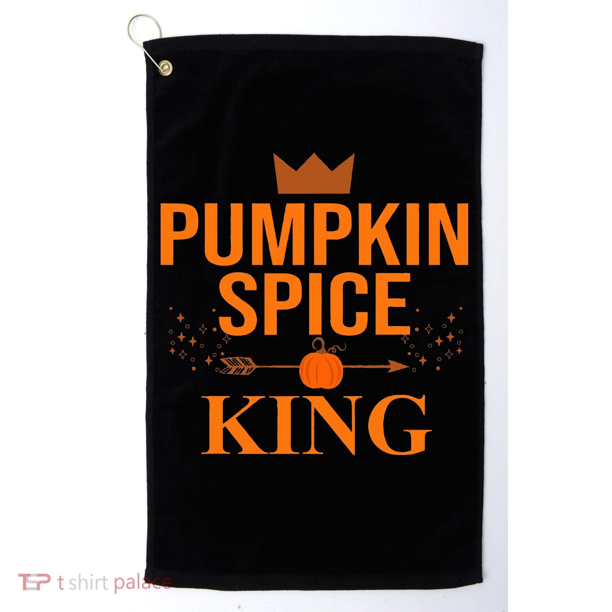 Pumpkin spice King Coffee Lover halloween & Thanksgiving Golf Towel