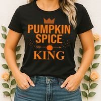 Pumpkin spice King Coffee Lover halloween & Thanksgiving Women's T-Shirt thumb 2