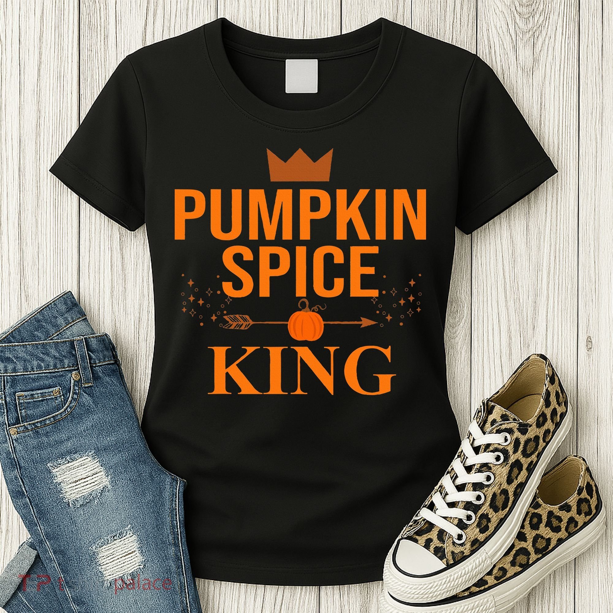 Pumpkin spice King Coffee Lover halloween & Thanksgiving Women's T-Shirt