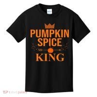 Pumpkin spice King Coffee Lover halloween & Thanksgiving Kids T-Shirt thumb 0
