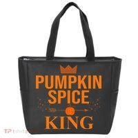 Pumpkin spice King Coffee Lover halloween & Thanksgiving Tote Bag thumb 0