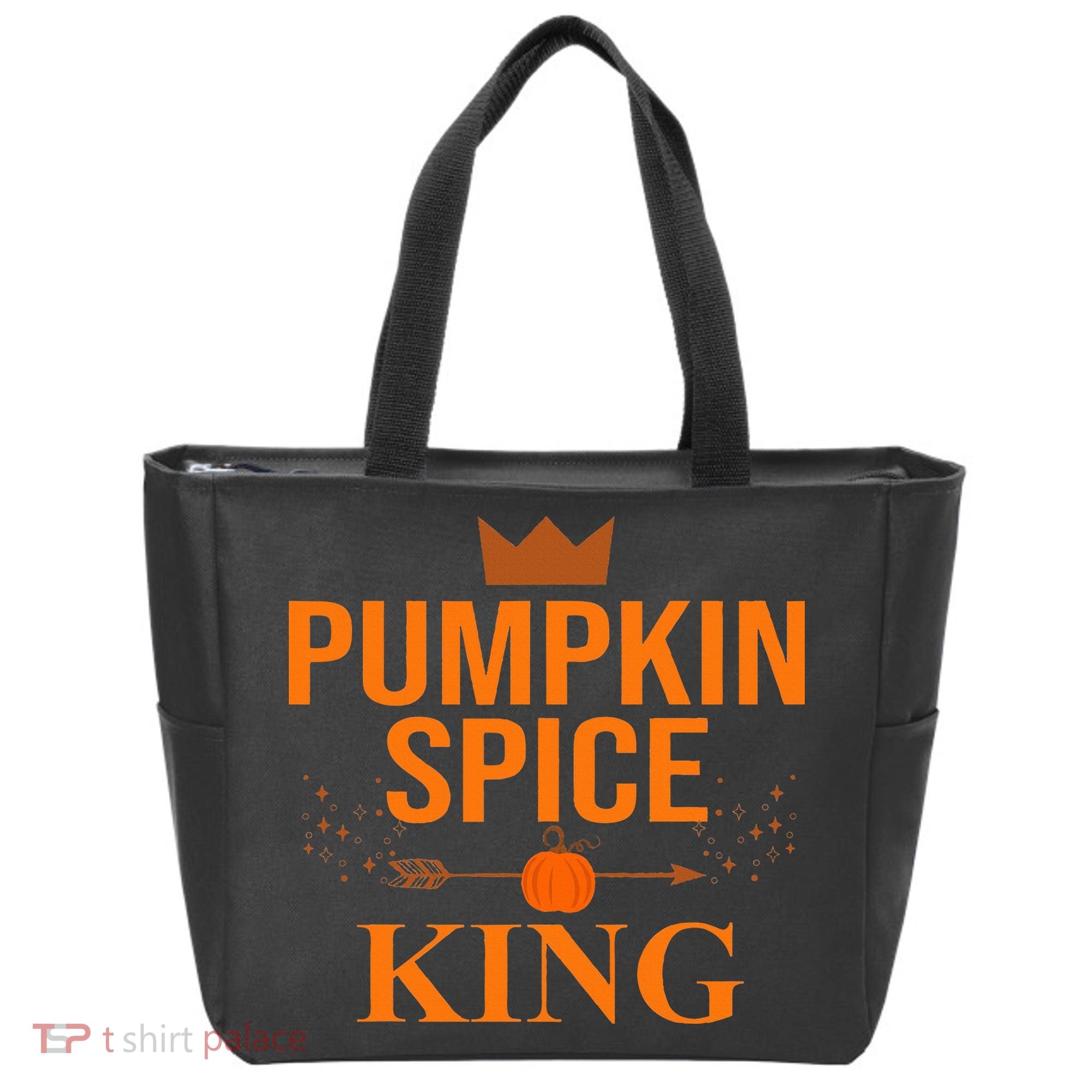 Pumpkin spice King Coffee Lover halloween & Thanksgiving Tote Bag