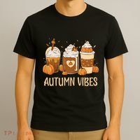 Pumpkin Spice Latte Fall Autumn Vibes Pumpkin Spice Coffee T-Shirt thumb 3