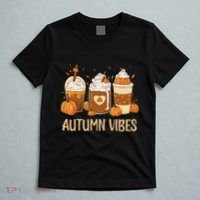 Pumpkin Spice Latte Fall Autumn Vibes Pumpkin Spice Coffee T-Shirt thumb 5