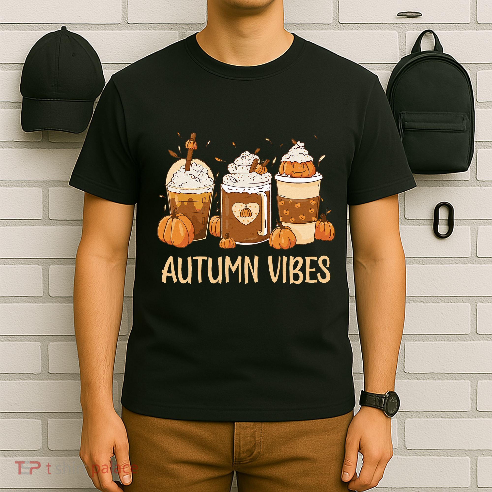 Pumpkin Spice Latte Fall Autumn Vibes Pumpkin Spice Coffee T-Shirt