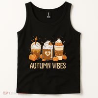 Pumpkin Spice Latte Fall Autumn Vibes Pumpkin Spice Coffee Tank Top thumb 2