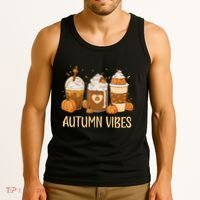 Pumpkin Spice Latte Fall Autumn Vibes Pumpkin Spice Coffee Tank Top thumb 3