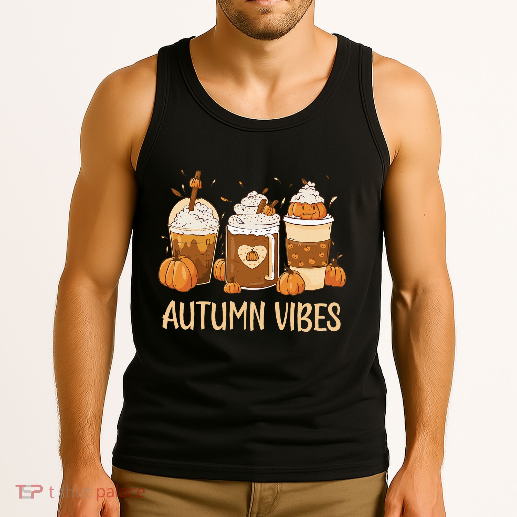 Pumpkin Spice Latte Fall Autumn Vibes Pumpkin Spice Coffee Tank Top