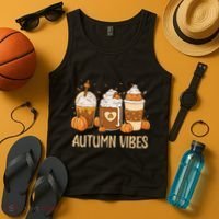 Pumpkin Spice Latte Fall Autumn Vibes Pumpkin Spice Coffee Tank Top thumb 4