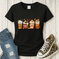 Pumpkin Spice Latte Fall Coffee Pumpkin SpiceThanksgiving Women's T-Shirt thumb 3