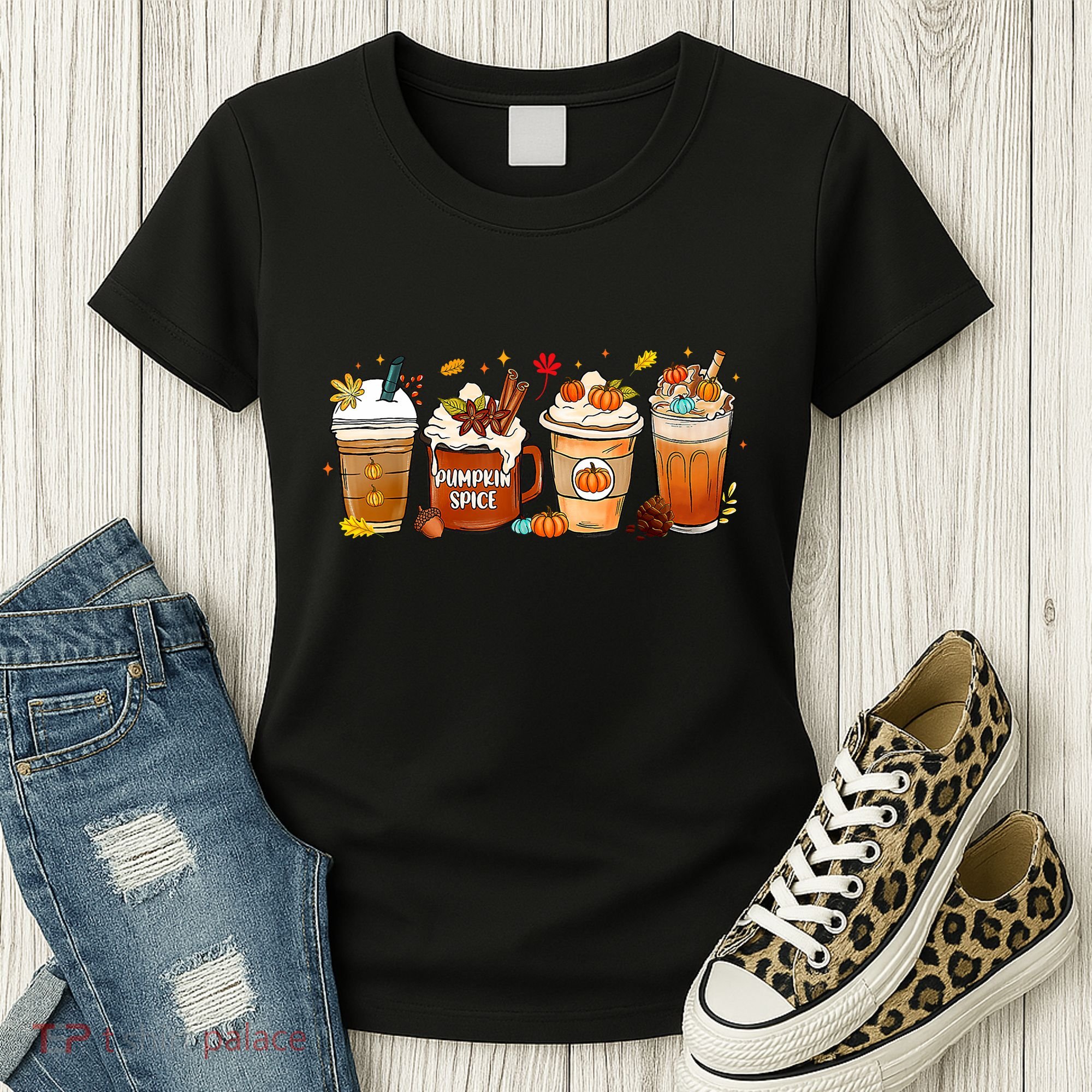 Pumpkin Spice Latte Fall Coffee Pumpkin SpiceThanksgiving Women's T-Shirt