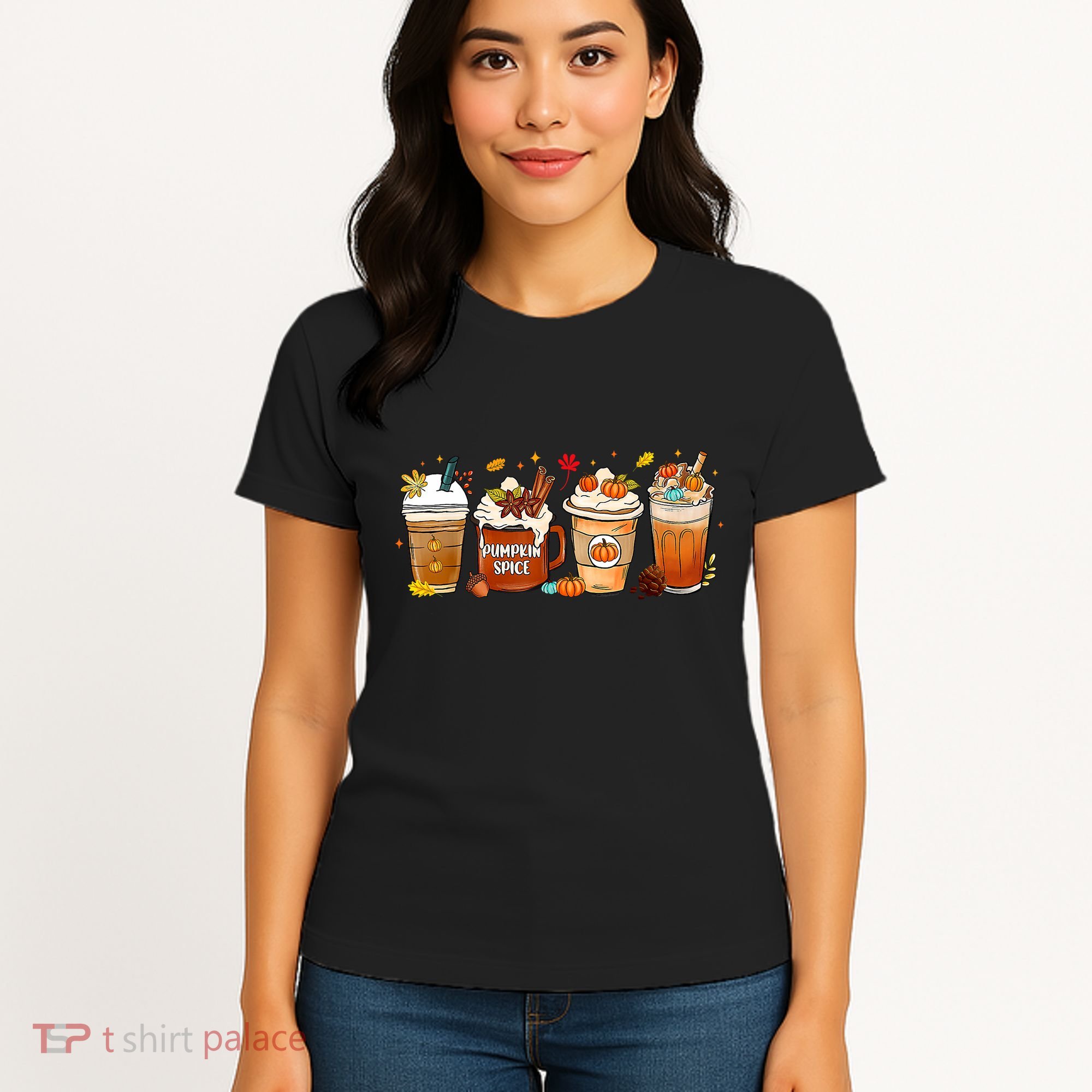 Pumpkin Spice Latte Fall Coffee Pumpkin SpiceThanksgiving Women's T-Shirt