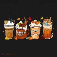 Pumpkin Spice Latte Fall Coffee Pumpkin SpiceThanksgiving Women's T-Shirt thumb 6