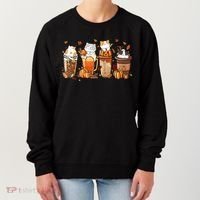 Pumpkin Spice Latte Costume For Cats Lover Women's Sweatshirt thumb 0