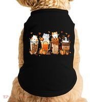 Pumpkin Spice Latte Costume For Cats Lover Doggie Tank thumb 0