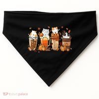Pumpkin Spice Latte Costume For Cats Lover USA-Made Doggie Bandana thumb 0