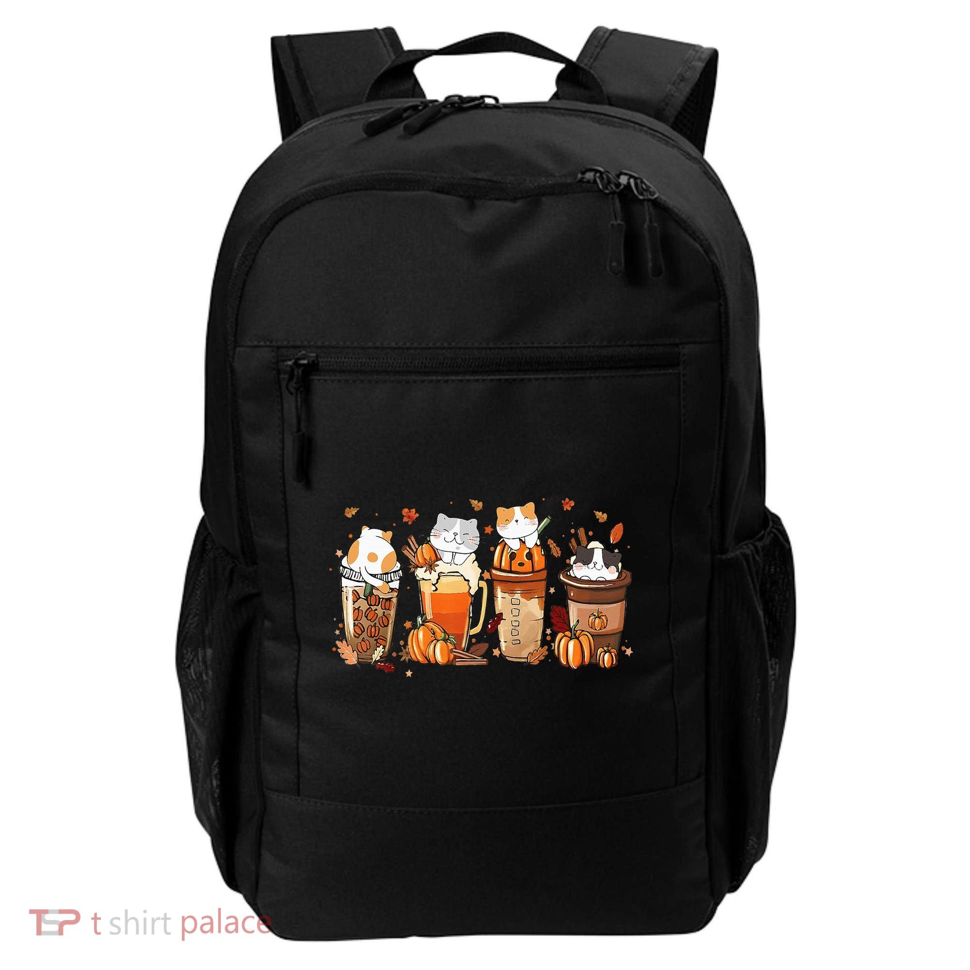 Pumpkin Spice Latte Costume For Cats Lover Backpack