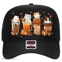 Pumpkin Spice Latte Costume For Cats Lover Hat thumb 0