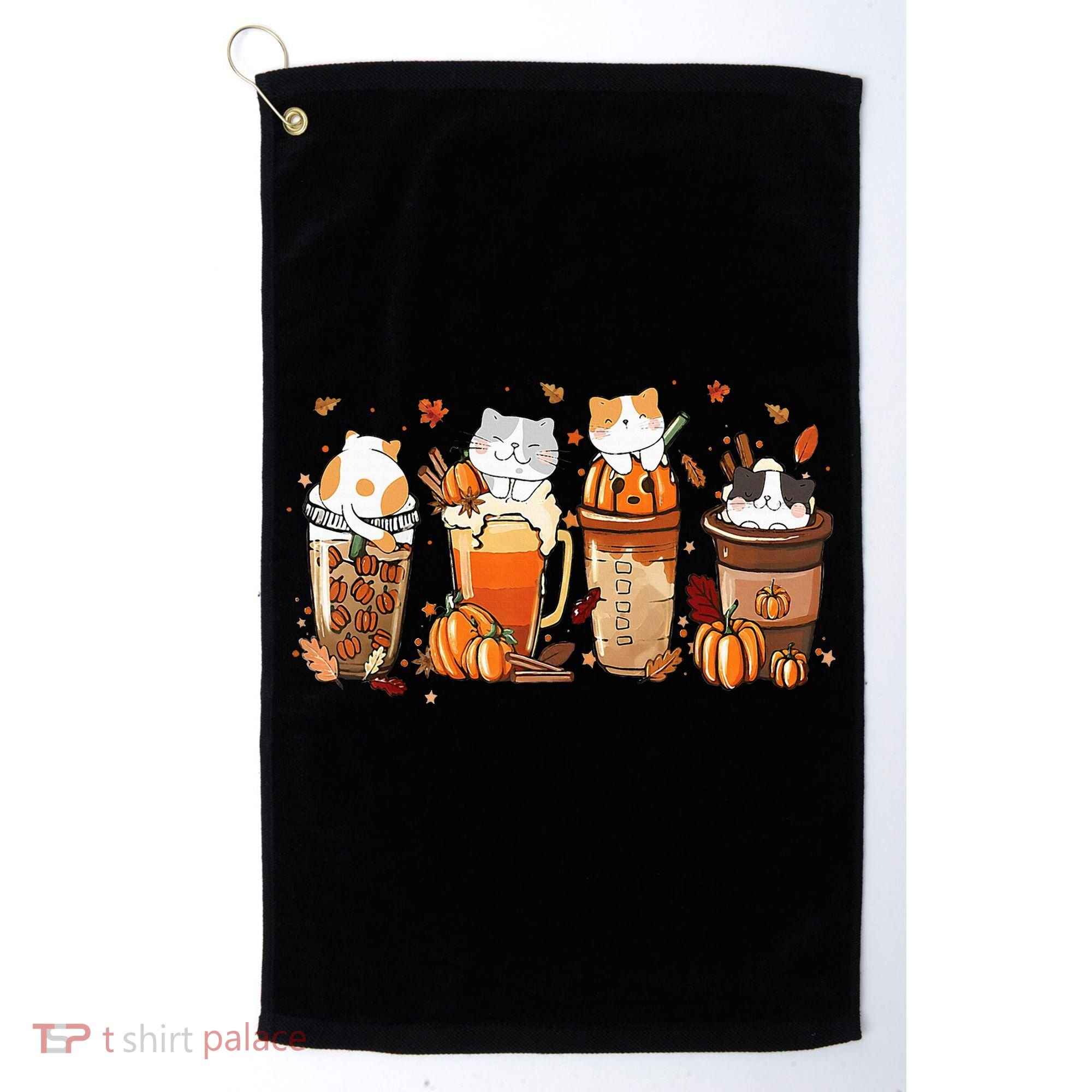 Pumpkin Spice Latte Costume For Cats Lover Golf Towel