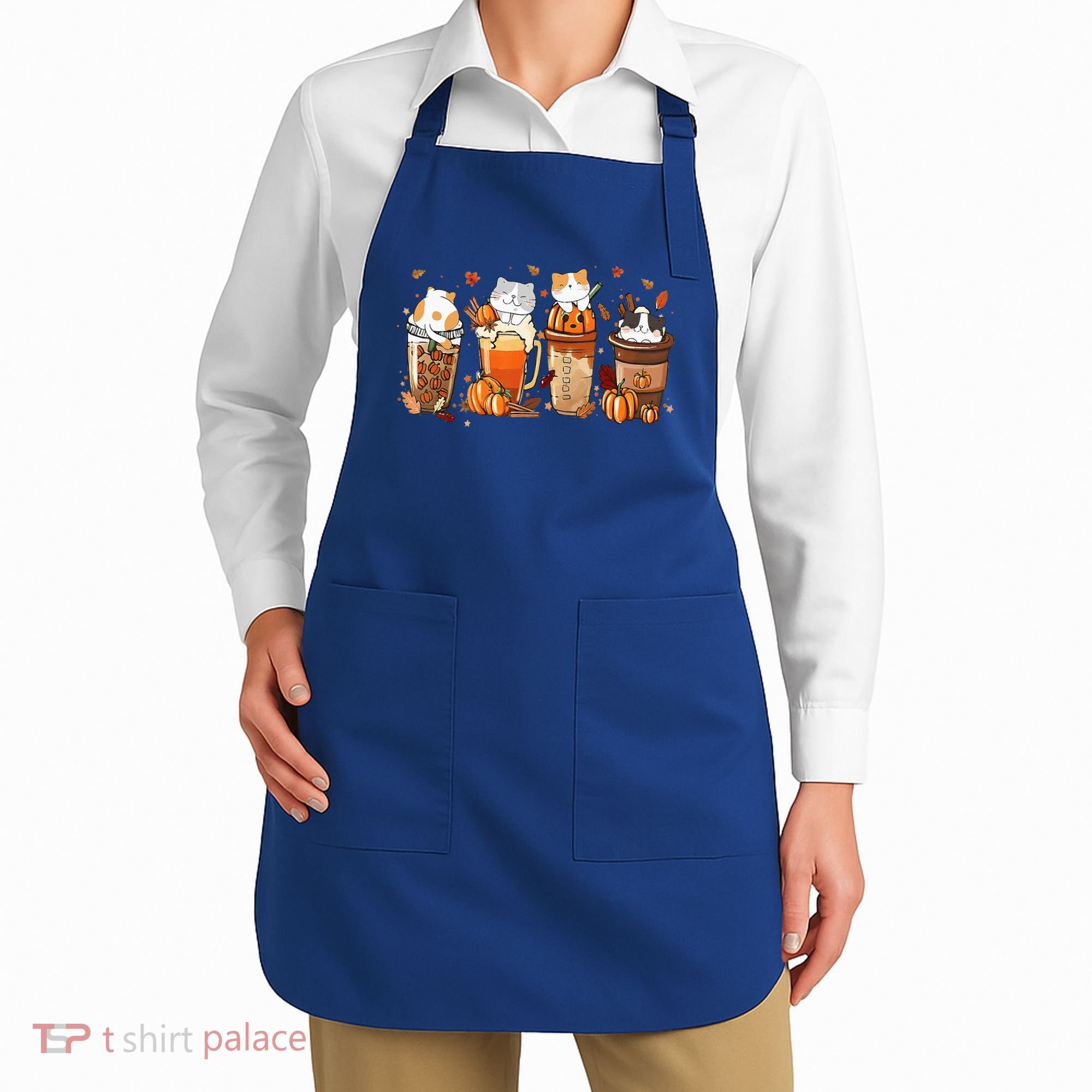 Pumpkin Spice Latte Costume For Cats Lover Apron