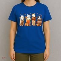 Pumpkin Spice Latte Costume For Cats Lover T-Shirt thumb 4
