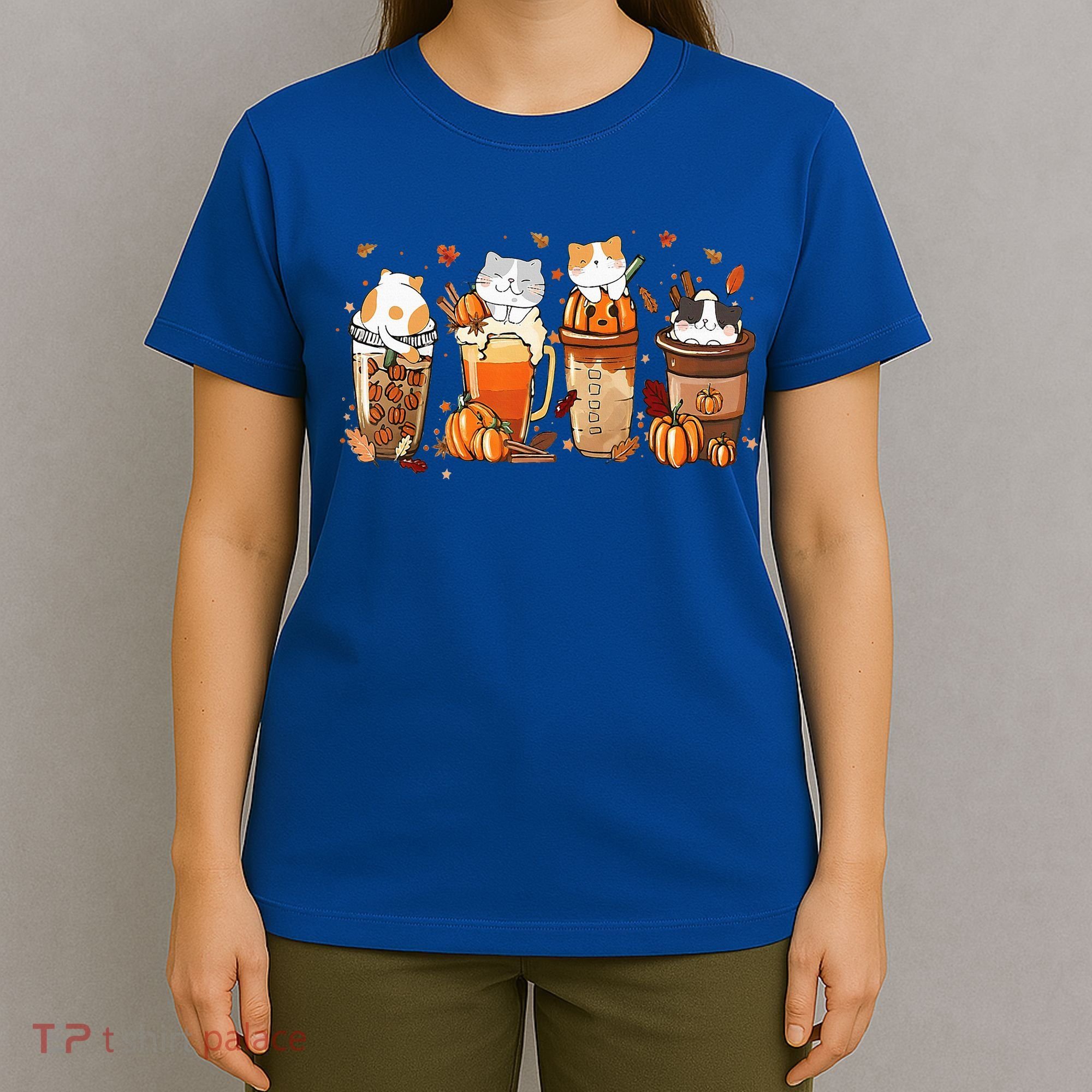 Pumpkin Spice Latte Costume For Cats Lover T-Shirt