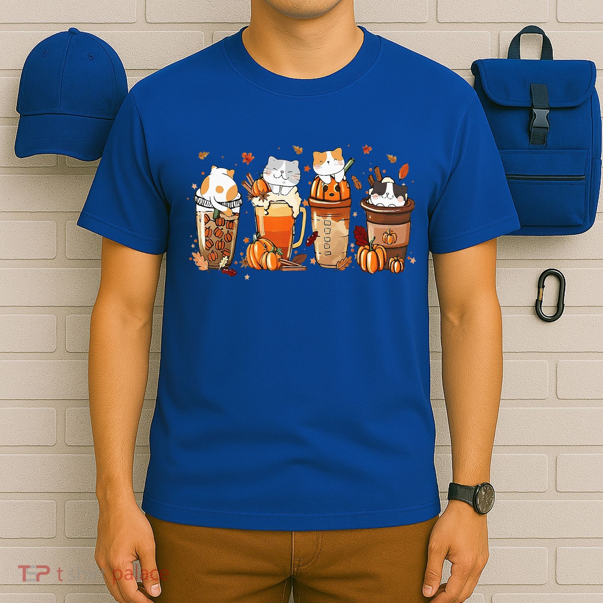 Pumpkin Spice Latte Costume For Cats Lover T-Shirt