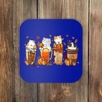 Pumpkin Spice Latte Costume For Cats Lover Coaster thumb 0
