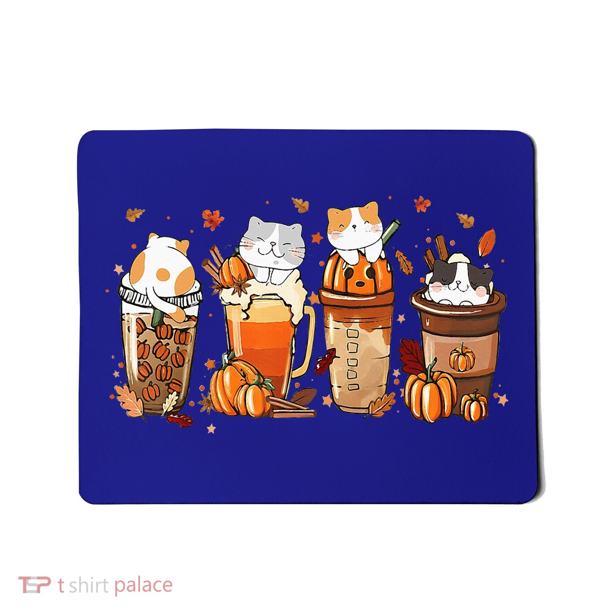 Pumpkin Spice Latte Costume For Cats Lover Mousepad