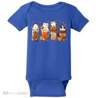 Pumpkin Spice Latte Costume For Cats Lover Baby Bodysuit thumb 0