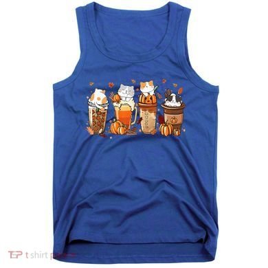 Pumpkin Spice Latte Costume For Cats Lover Tank Top
