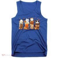 Pumpkin Spice Latte Costume For Cats Lover Tank Top thumb 0