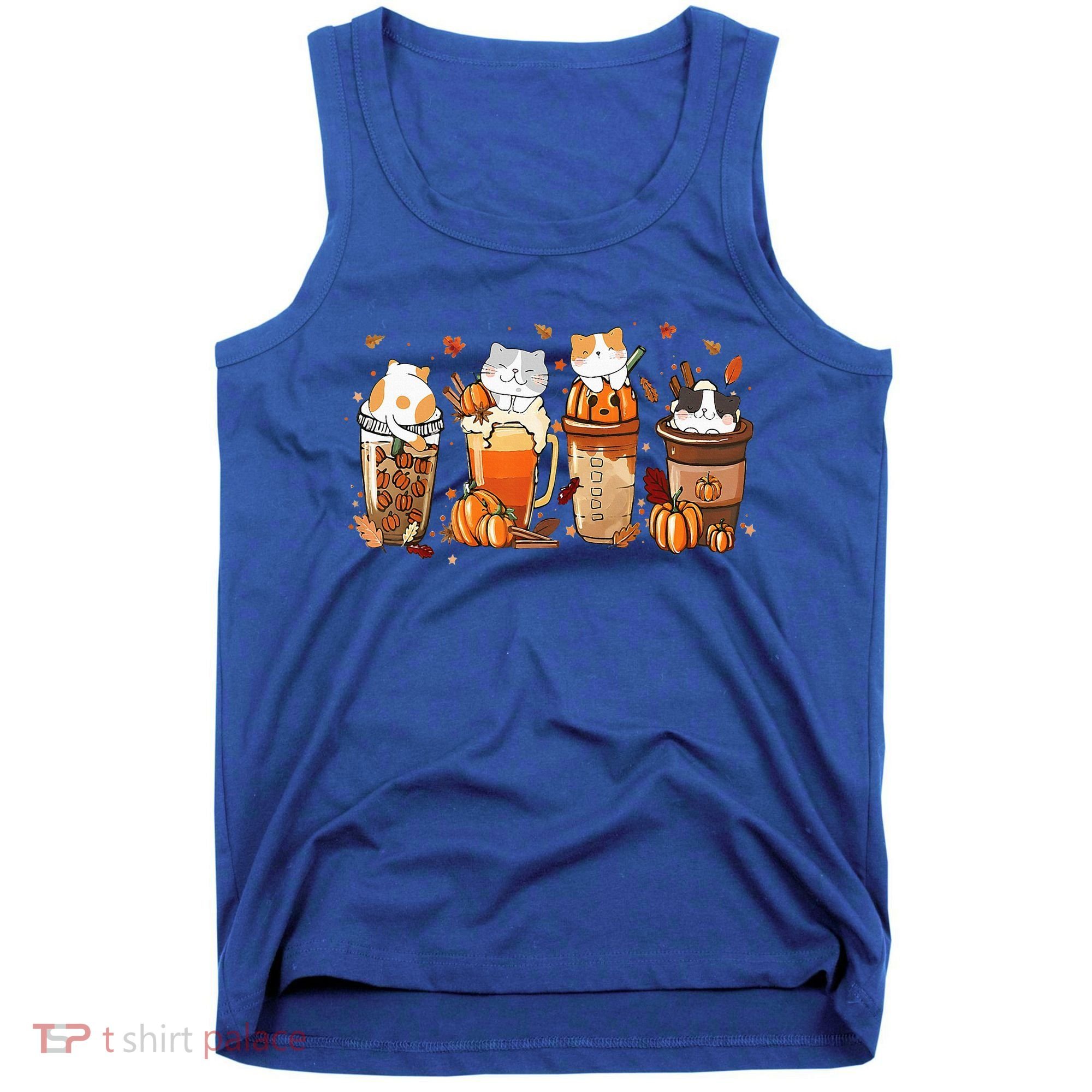Pumpkin Spice Latte Costume For Cats Lover Tank Top
