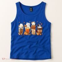 Pumpkin Spice Latte Costume For Cats Lover Tank Top thumb 2