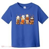 Pumpkin Spice Latte Costume For Cats Lover Toddler T-Shirt thumb 0