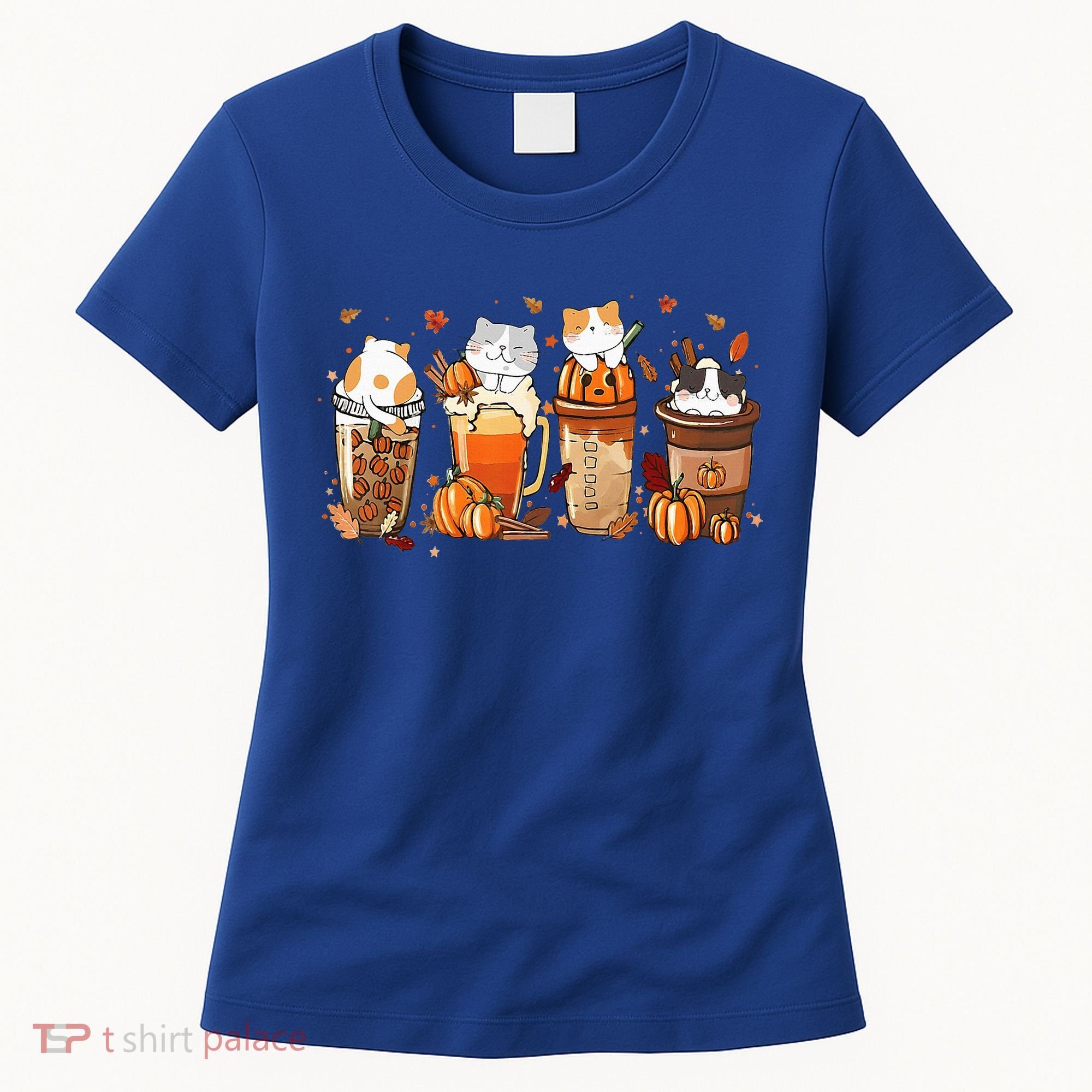 Pumpkin Spice Latte Costume For Cats Lover Women's T-Shirt