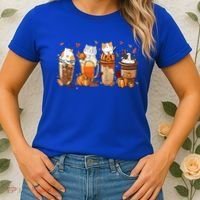 Pumpkin Spice Latte Costume For Cats Lover Women's T-Shirt thumb 2