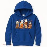 Pumpkin Spice Latte Costume For Cats Lover Kids Hoodie thumb 0