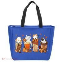 Pumpkin Spice Latte Costume For Cats Lover Tote Bag thumb 0