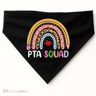 PTA Squad Leopard Rainbow Physical Therapist Assistant PTA USA-Made Doggie Bandana